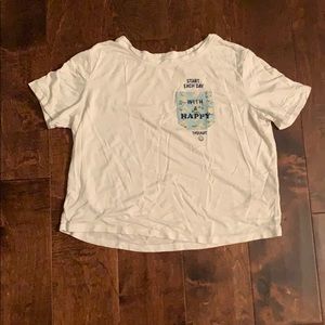 Start Each Day With A Happy Thought Girls T-shirt!